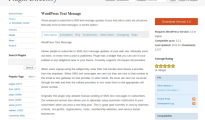 WordPress Text Message Plugin