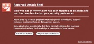 Google malware blacklist warning
